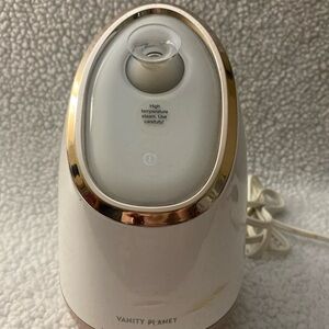 Vanity Planet Facial Steamer with Gold Trim